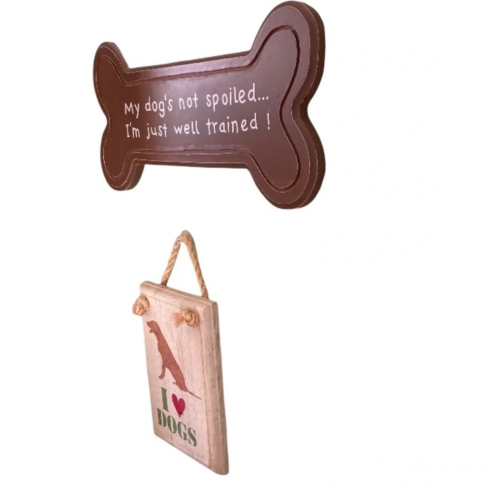 2/$15- Dog Wall Plaques